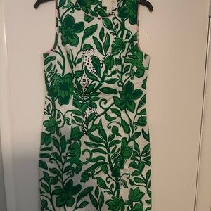 NWT Lilly Pulitzer Mila Stretch Shift in Fiddle Leaf Green Size 6
